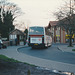 Dack (Rosemary Coaches) B387 UEX at King Street, Mildenhall - Jan 1990