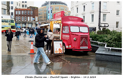 Citroën churros van Churchill Square Brighton 14 2 2024