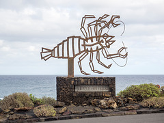 2021 Lanzarote, Jameos del Agua - Lobster statue
