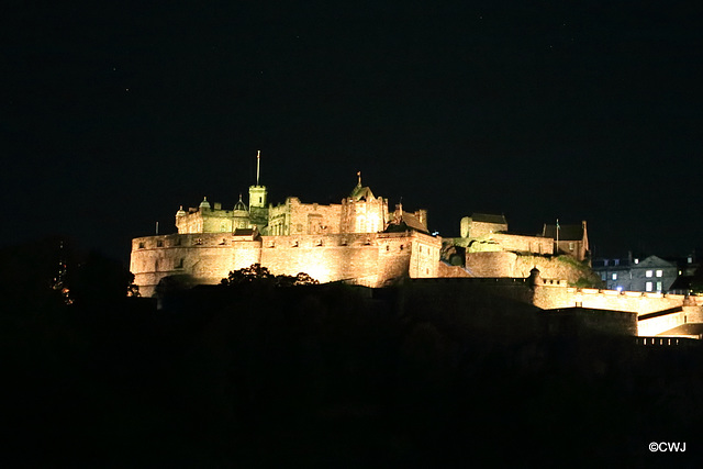 Edinburgh Castle at night