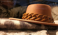 an elegant winter hat