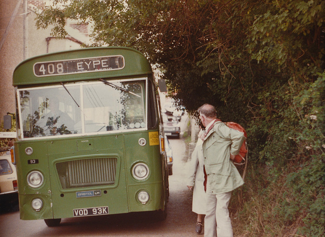 Southern National 93 (VOD 93K) in Eype – 8 Aug 1984 (X844-14)