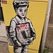 Street art on electricity box.