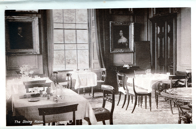Dining Room, Calder Hall, Lothian, Scotland (Demolished 1970)