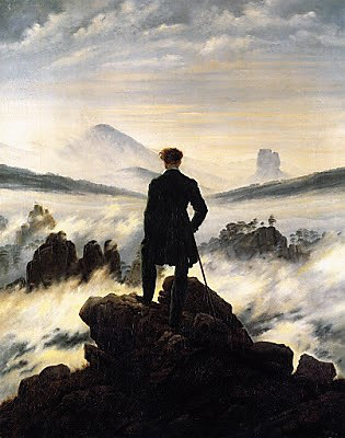 Caspar David Friedrich - La migranto super la nebulomaro