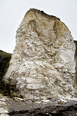 Disturbed Chalk stack at Selwicks Bay, Flamborough, East Yorkshire