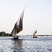 Falucas nubias del bajo Egipto, en el Nilo.