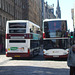 DSCF7122 Lothian Buses 995 (SK06 AHF) and 994 (SN57 DCE) passing on the Royal Mile in Edinburgh - 6 May 2017