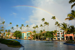 Dominican Republic, Rainbow after Morning Rain