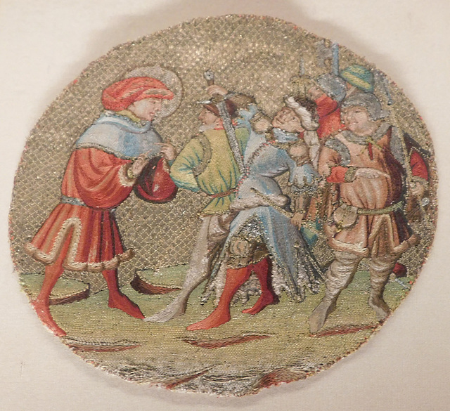 Textile Roundel with a Scene from the Life of St. Martin in the Cloisters, October 2017