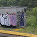 Lineside graffiti between Bo Peep Junction and Bexhill - 7 5 2022
