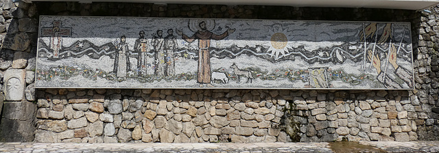 Kraljeva Sutjetska- Mosaic Depicting Saint Francis