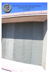 The Fleet Air Arm War Memorial honour roll part Lee on the Solent 27 5 2022