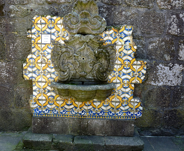Barcelos- Palace of the Dukes of Braganza- Tiled Drinking Fountain