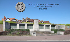 The Fleet Air Arm War Memorial Lee on the Solent 27 5 2022