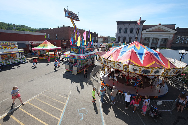 It's like a fair, only in town in Nelsonville, Ohio