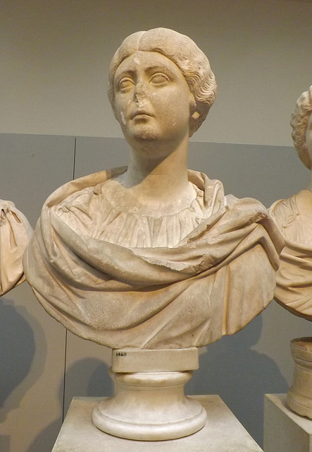 Marble Bust of Faustina the Younger or Lucilla in the British Museum, May 2014