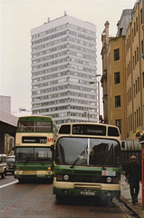 Yorkshire Rider 1322 (LUA 322V and 7532 (CUB 532Y) in Leeds – 24 Sep 1992 (181-03)