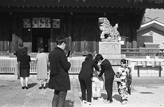 Celebrating children's growth at a shrine
