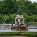 Sweden, Stockholm, Hercules Fountain in the Baroque Park of the Drottningholm Palace