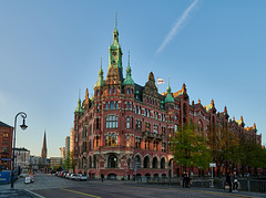Hauptsitz der HHLA / Hamburger Hafen Logistik AG in der historischen Speicher-Stadt in Hamburg