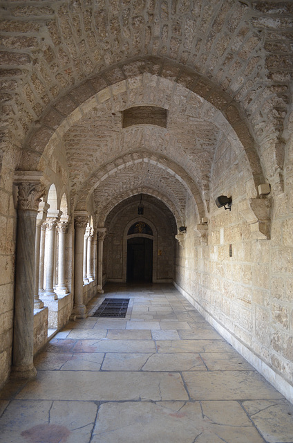 Bethlehem, Gallery in the Church of St. Catherine