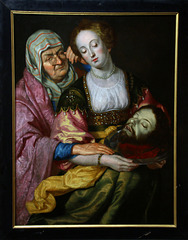 Salomé et sa mère recevant la tête de Saint Jean Baptiste sur un plat - Tableau de Govert Flinck