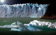 Moonlight and shadow on the Glacier