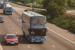 Central Coachways (West Midlands Travel) C102 DYE on the M1 Motorway near Watford Gap – 19 May 1989 (86-6)