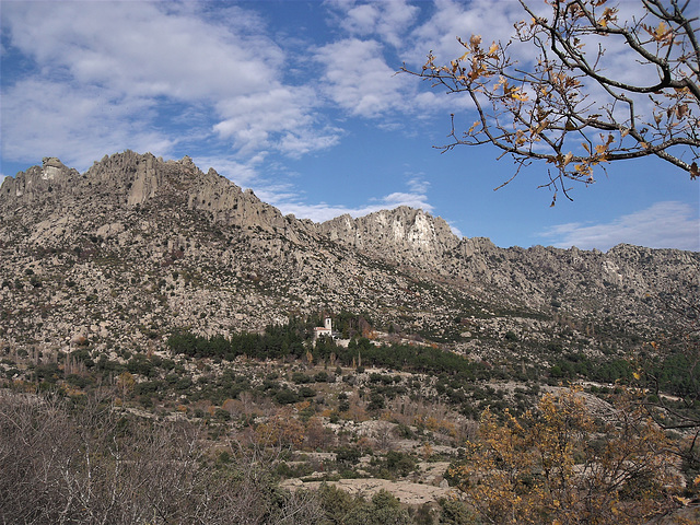 Monastery with Sierra backdrop. (Best on black and full screen)