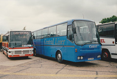 Dons of Dunmow TXI 5755 and Central Coachways HDZ 8350 (F920 FVP) at RAF Mildenhall – 28 May 1995 (224-19)