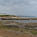 Whitby Harbour and Tate Hill beach at low tide