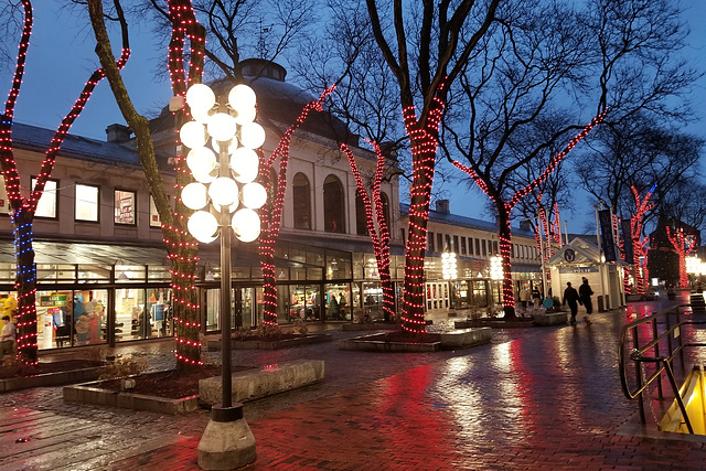 Quincy Market at Night