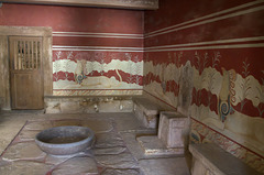 Throne Room (Goddess Sanctuary) at Knossos
