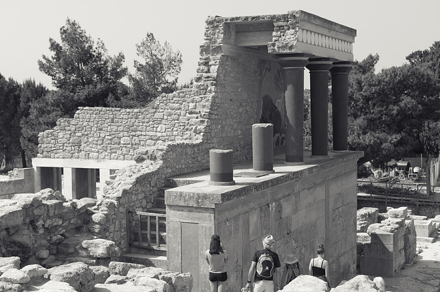 The North Entrance at Knossos Palace