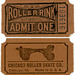 Roller Rink Ticket, Chicago Roller Skate Company, Chicago, Ill.