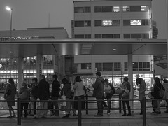 People waiting for the bus