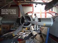 Short Sandringham starboard inner engine 8 8 2005
