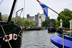 Sail Leiden 2018 – View of the Zijlsingel and former ﬂour mill