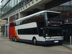 DSCF0664 Stagecoach 50223 (OU59 AUW) in Manchester - 5 Jul 2015