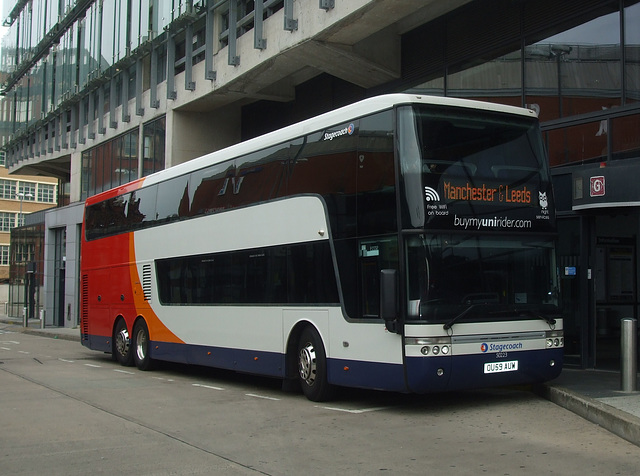 DSCF0664 Stagecoach 50223 (OU59 AUW) in Manchester - 5 Jul 2015