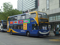 DSCF0651 Stagecoach in Manchester (Magic Bus) MX08 GMF in Manchester - 5 Jul 2015