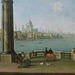 Detail of the Capriccio with St. Paul's and Old London Bridge by Joli in the Metropolitan Museum of Art, January 2022