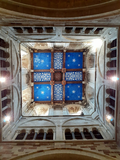 Wimborne Minster - tower ceiling