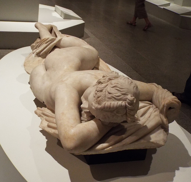 Sleeping Hermaphrodite in the Metropolitan Museum of Art, July 2016