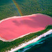 Etonnant Lac Rose d'Australie