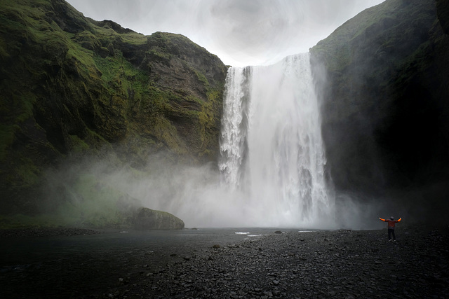 Skógafoss waterfall