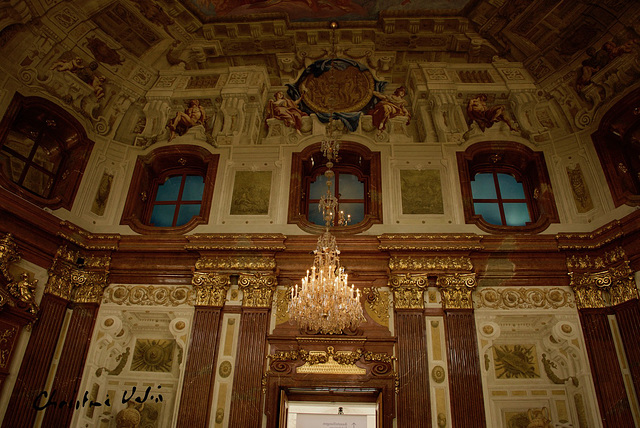 inside the Belvedere Palace