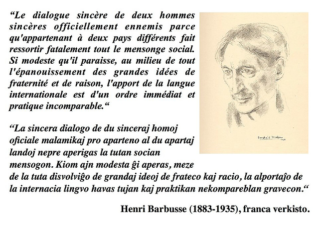 FR-EO — Henri Barbusse — Le dialogue sincère / La sincera dialogo