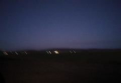 Farms at night